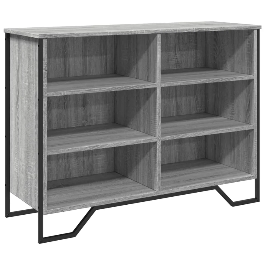 Buffet sonoma gris 101x35,5x74,5 cm bois d'ingénierie - 2