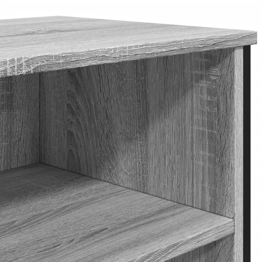 Buffet sonoma gris 101x35,5x74,5 cm bois d'ingénierie - 7