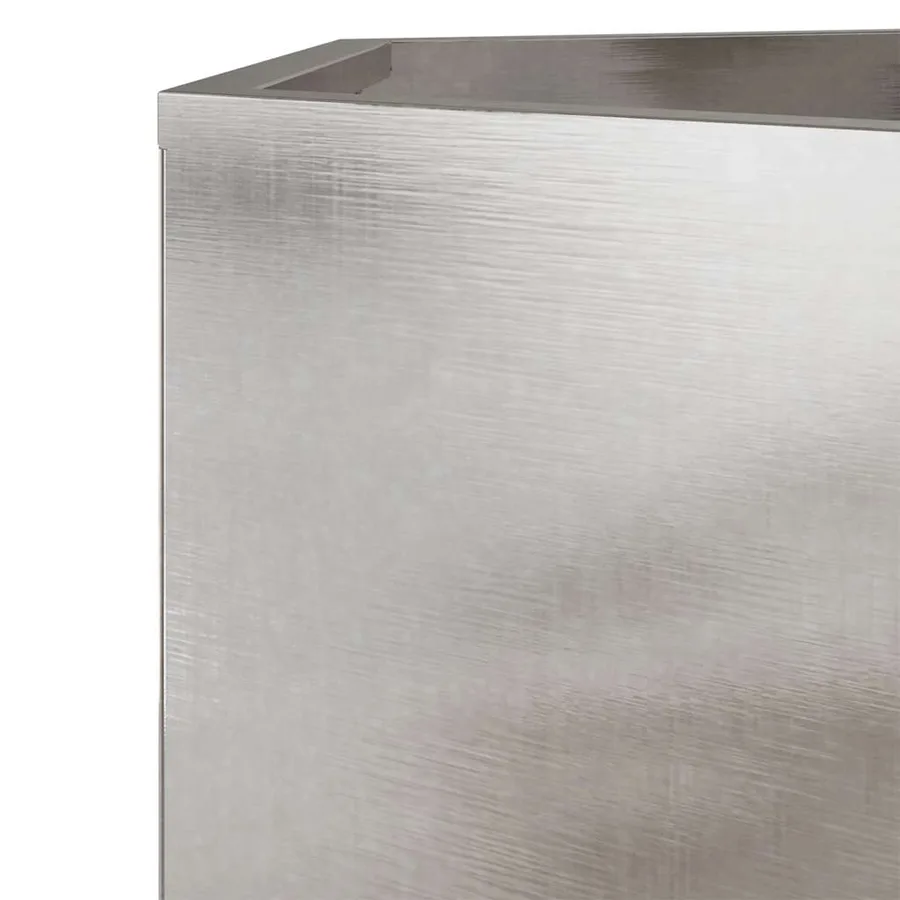 Jardinière hexagone 138x120x45 cm acier inoxydable - 8