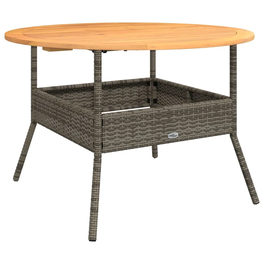 Salon de jardin 2 pcs avec coussins Gris Résine tressée - 4