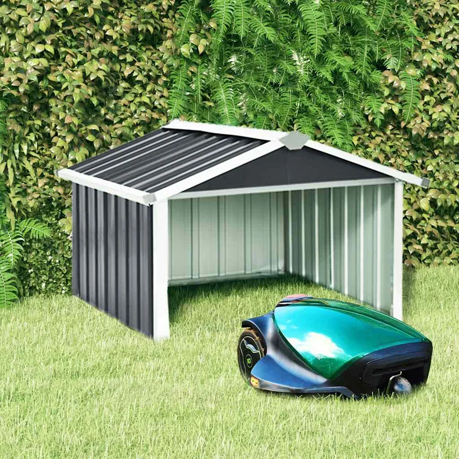Robot Mower Garage 92x97x63 cm Galvanised Steel Anthracite