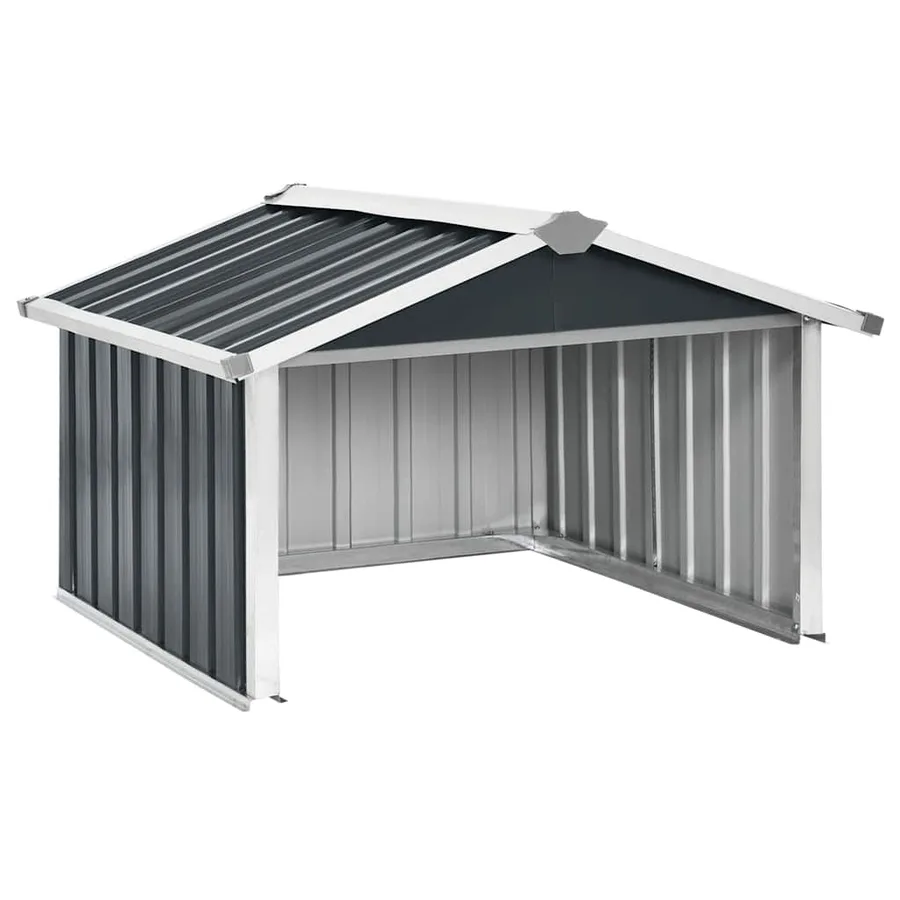 Abri pour robot de jardin 92x97x63cm Acier galvanisé Anthracite - 2