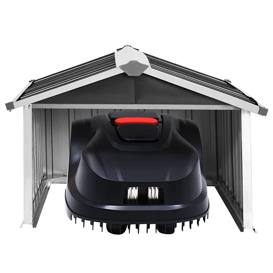 Robot Mower Garage 92x97x63 cm Galvanised Steel Anthracite - 6