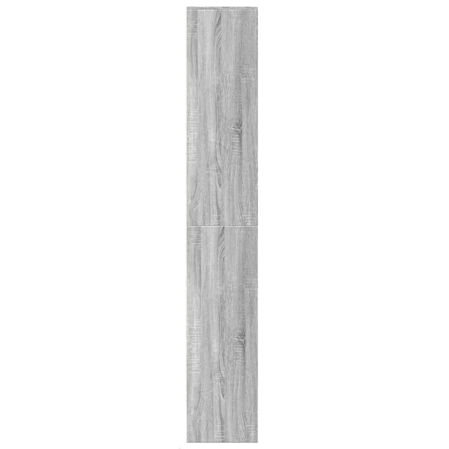 Buffet haut LED sonoma gris 69x32,5x200 cm bois d’ingénierie - 7