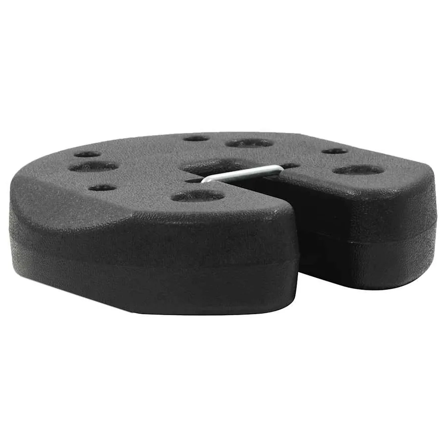 Poids pour belvédère 4 pcs Noir 220x50 mm Béton - 4