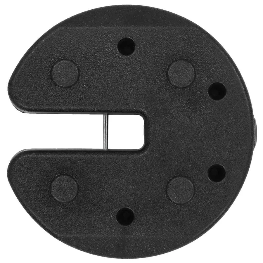 Poids pour belvédère 4 pcs Noir 220x50 mm Béton - 5