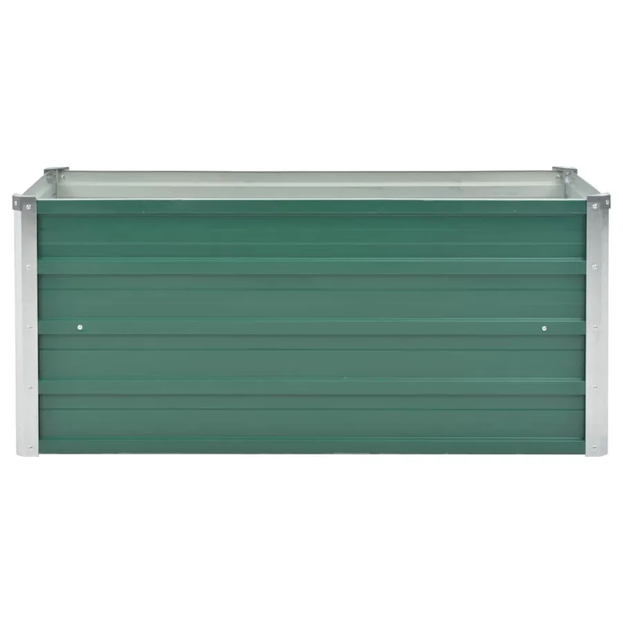 Lit surélevé de jardin Acier galvanisé 100x40x45 cm Vert - 4