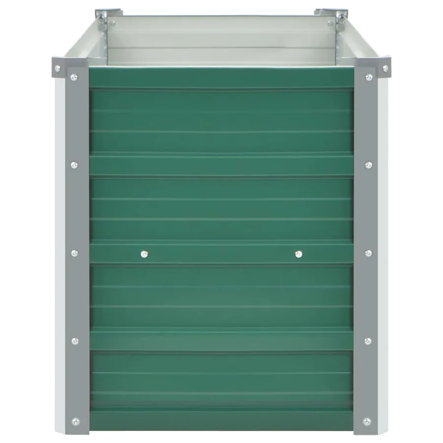 Lit surélevé de jardin Acier galvanisé 100x40x45 cm Vert - 5