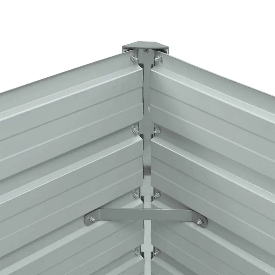 Lit surélevé de jardin Acier galvanisé 100x40x45 cm Vert - 7