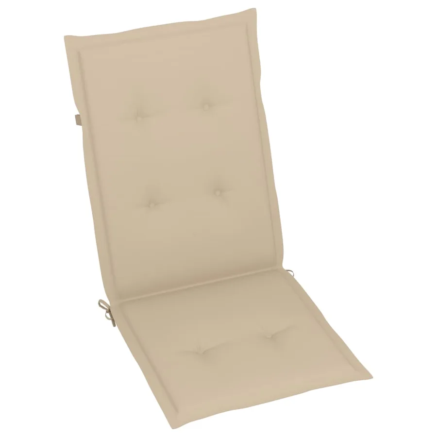 Chaises inclinables de jardin lot de 4 et coussins Bois acacia - 18