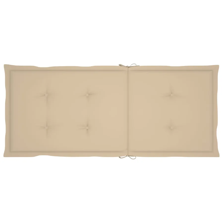 Chaises inclinables de jardin lot de 4 et coussins Bois acacia - 19