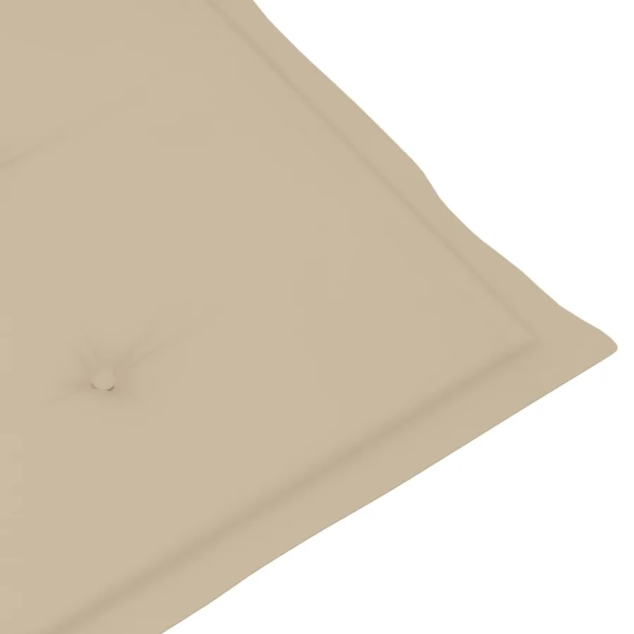 Chaises inclinables de jardin lot de 4 et coussins Bois acacia - 20