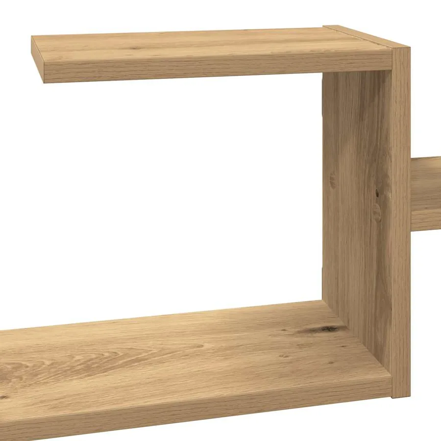 Étagère murale chêne artisanal 104x15x49 cm bois d'ingénierie - 8