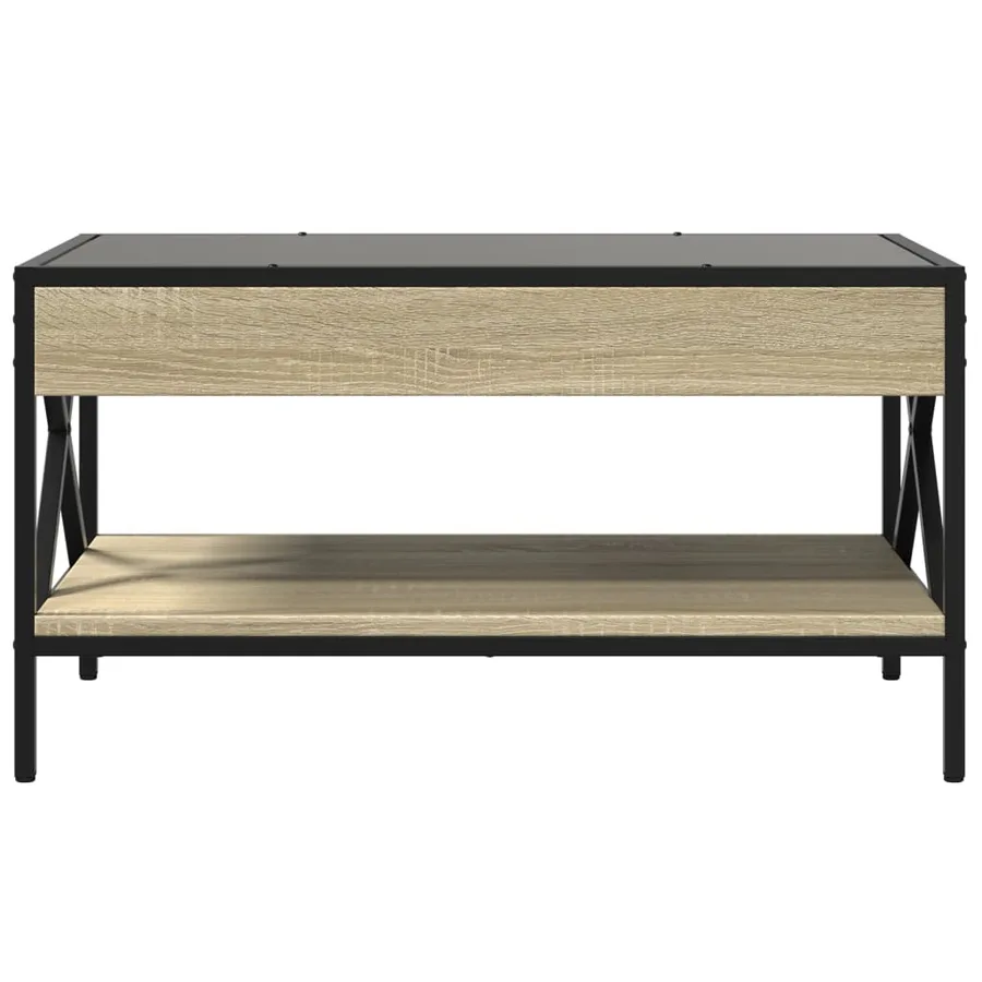 Table basse avec LED infini chêne sonoma 70x50x38 cm - 6