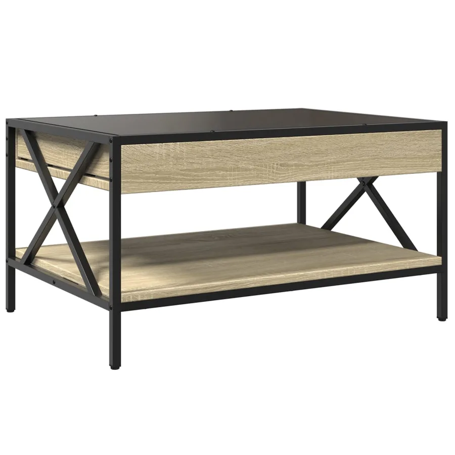 Table basse avec LED infini chêne sonoma 70x50x38 cm - 8
