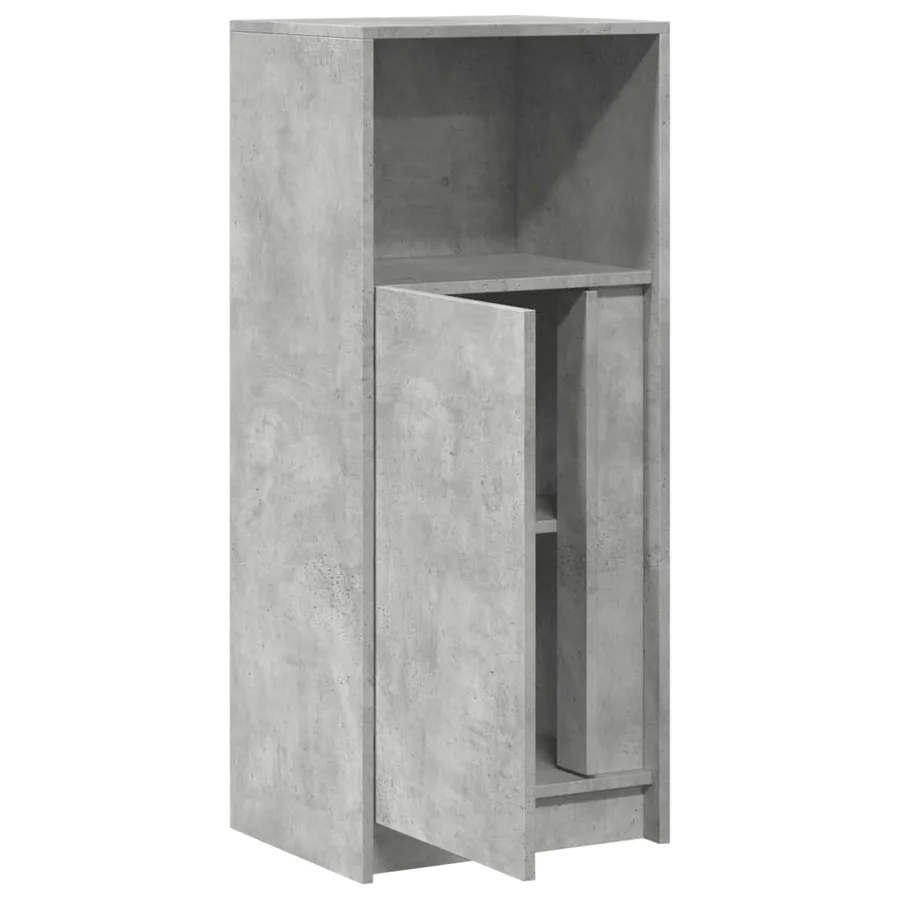 Buffet avec LED gris béton 42,5x34x100 cm bois d'ingénierie - 7