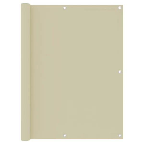 Balcony Screen Cream 120x500 cm Oxford Fabric