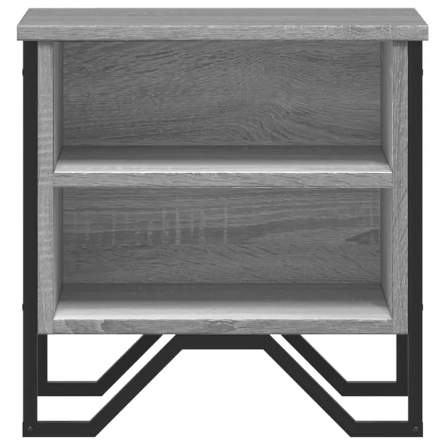 Tables de chevet 2 pcs sonoma gris 40x30x40cm bois d'ingénierie - 5