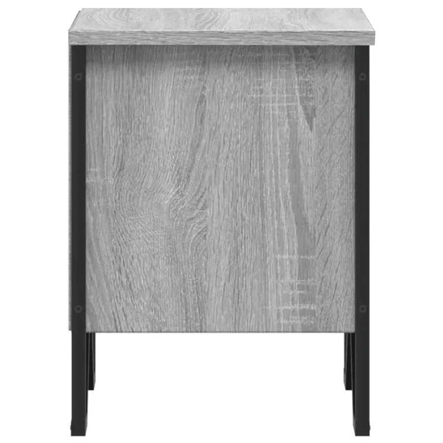Tables de chevet 2 pcs sonoma gris 40x30x40cm bois d'ingénierie - 6