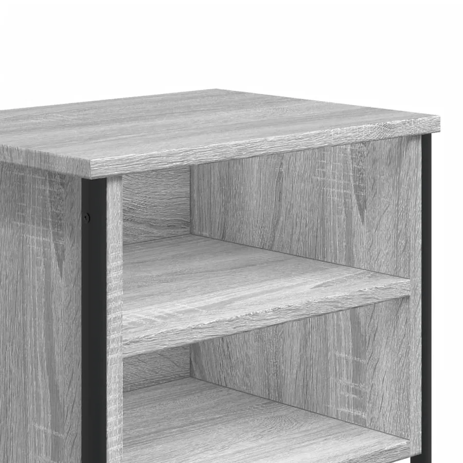 Tables de chevet 2 pcs sonoma gris 40x30x40cm bois d'ingénierie - 8