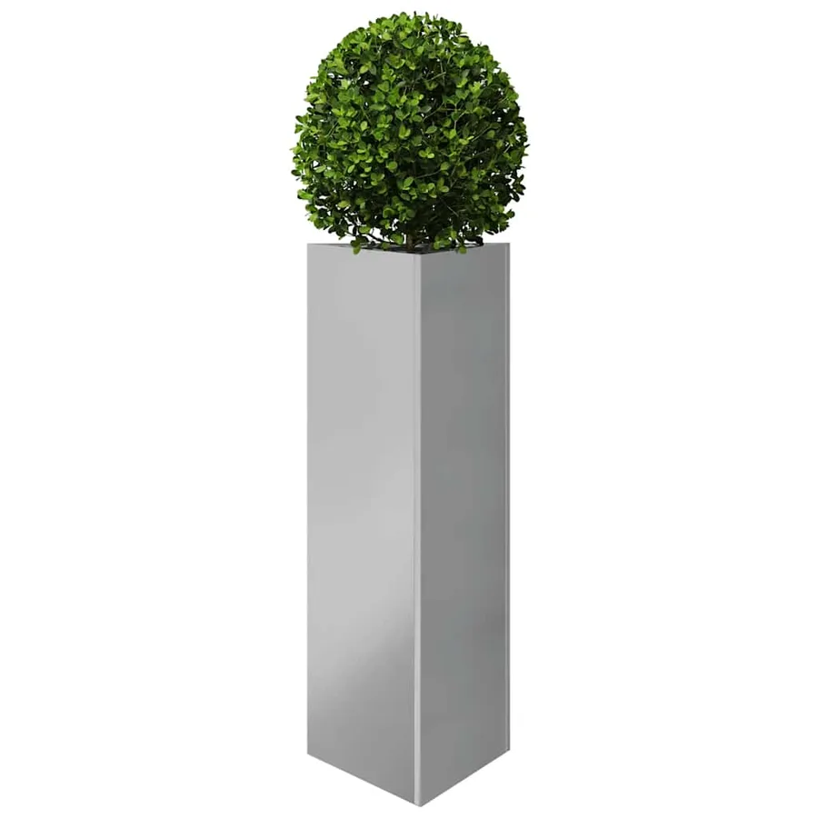 Jardinières 2 pcs triangulaire 30x26x75 cm acier galvanisé - 4