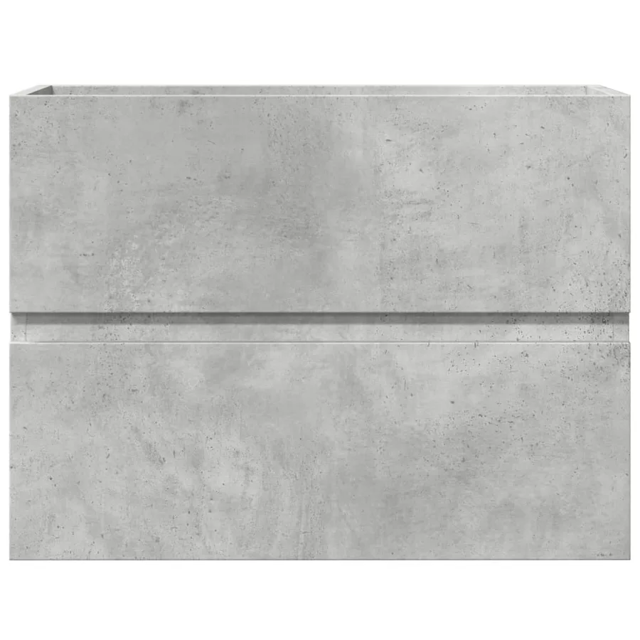 Armoire de salle de bain gris béton bois d'ingénierie - 4