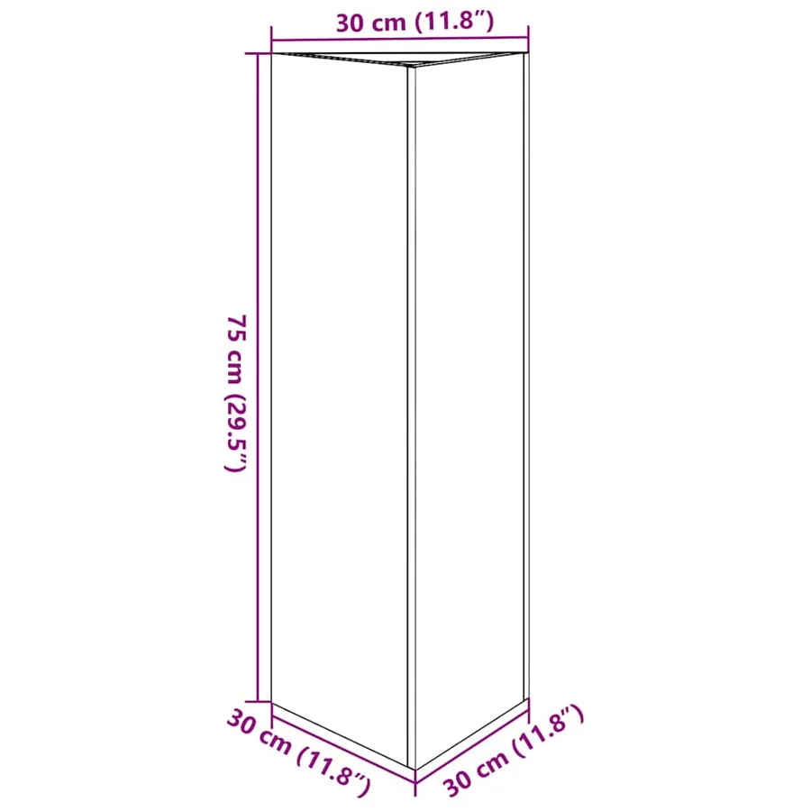 Jardinières 2 pcs triangulaire acier résistant aux intempéries - 14