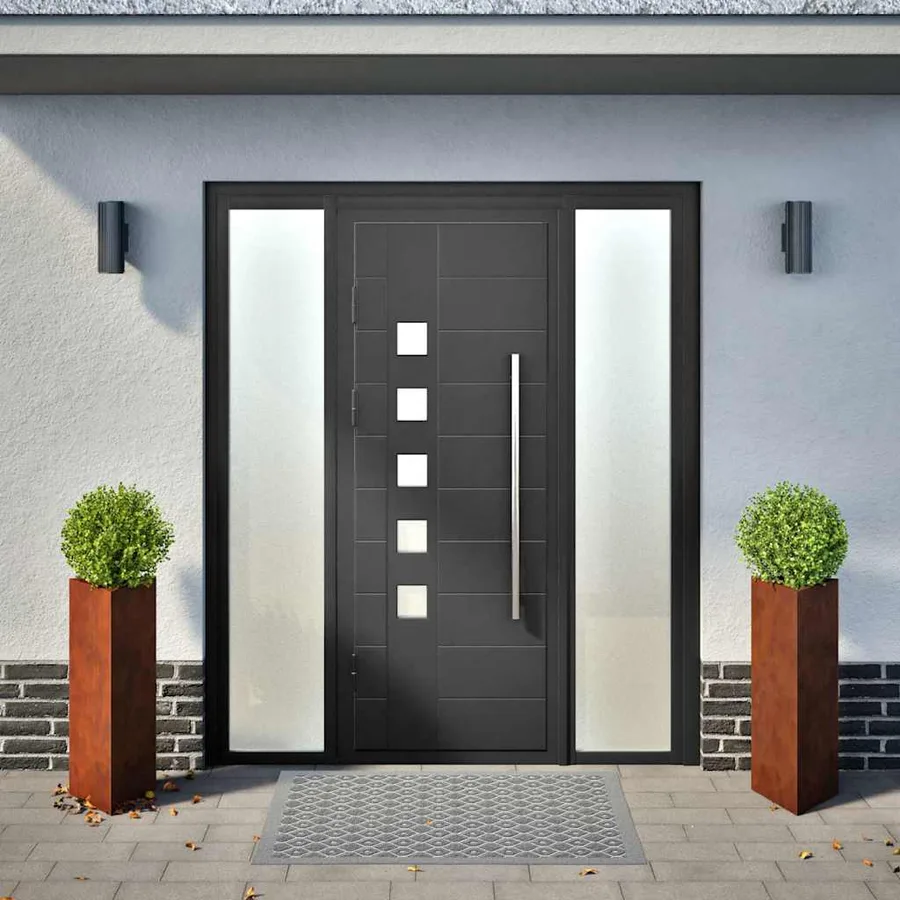 Jardinières 2 pcs triangulaire acier résistant aux intempéries - 3