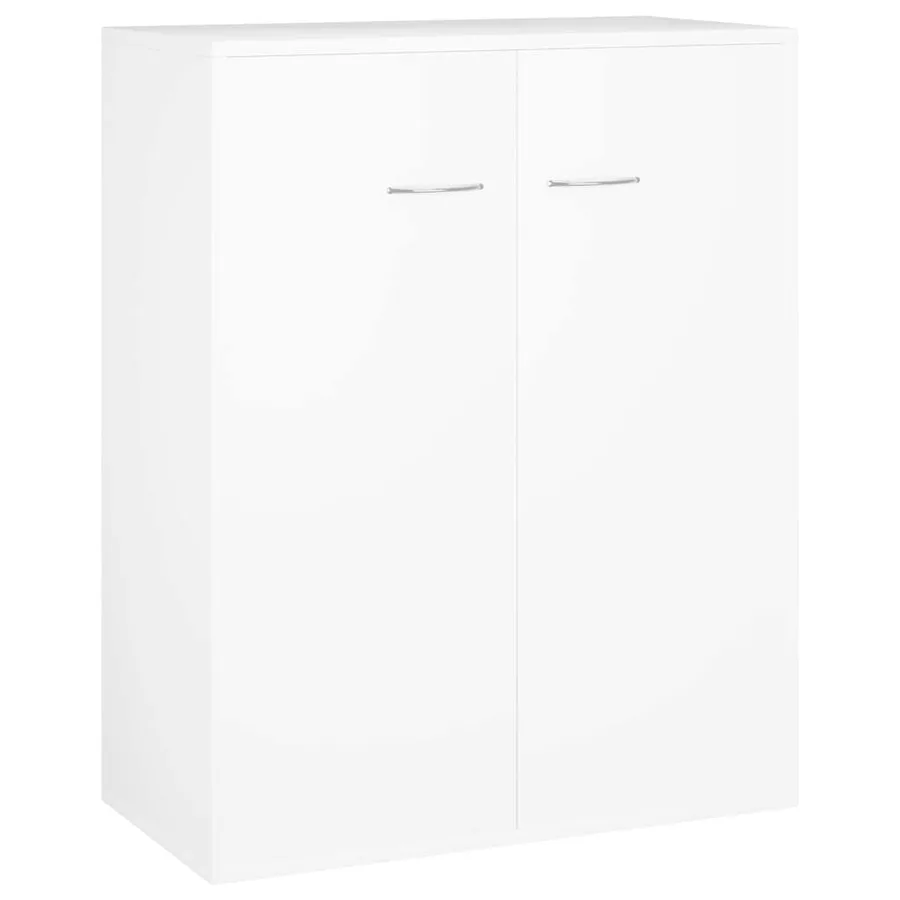 Buffet blanc 60x30x75 cm bois d'ingénierie - 2