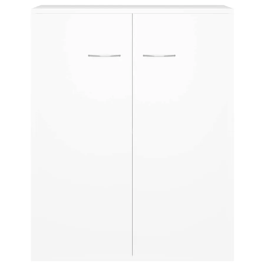 Buffet blanc 60x30x75 cm bois d'ingénierie - 5