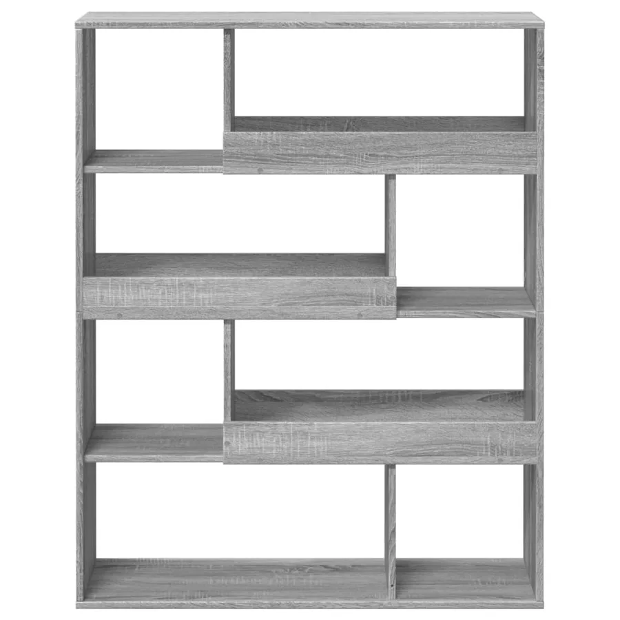 Bibliothèque sonoma gris 100x33x125,5 cm bois d'ingénierie - 4