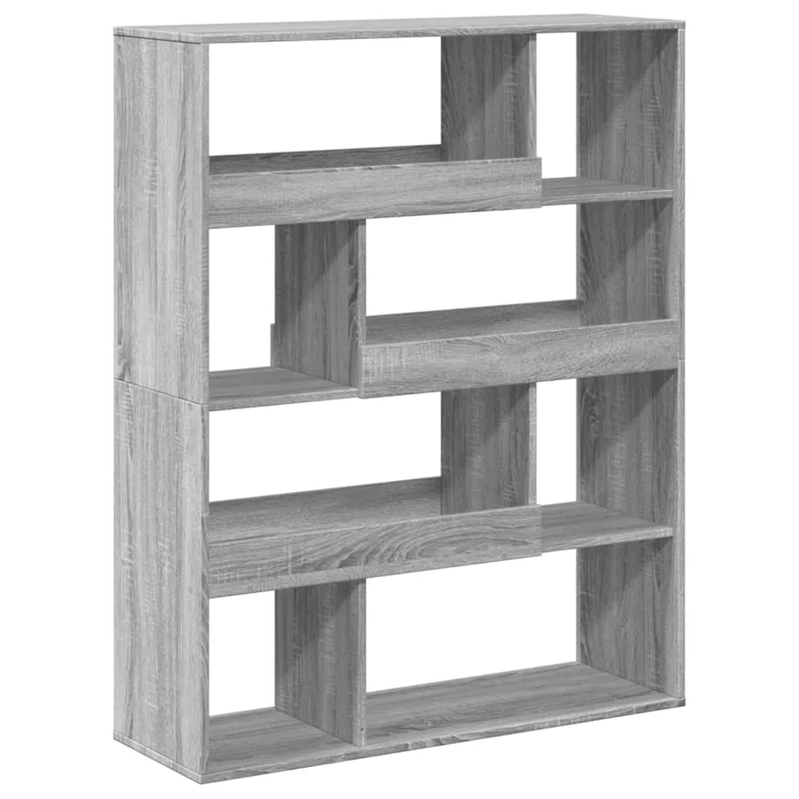 Bibliothèque sonoma gris 100x33x125,5 cm bois d'ingénierie - 6