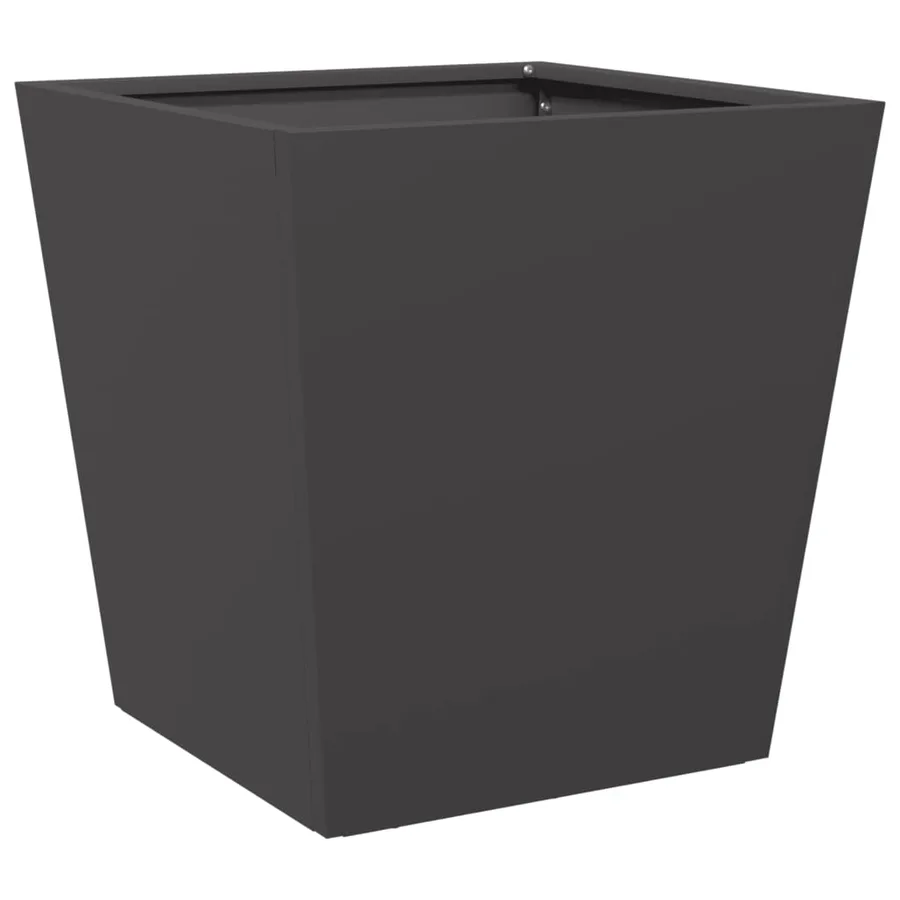 Jardinières 2 pcs noir 40x40x40 cm acier - 5