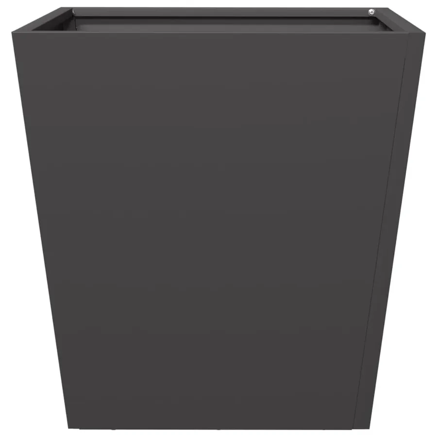 Jardinières 2 pcs noir 40x40x40 cm acier - 6