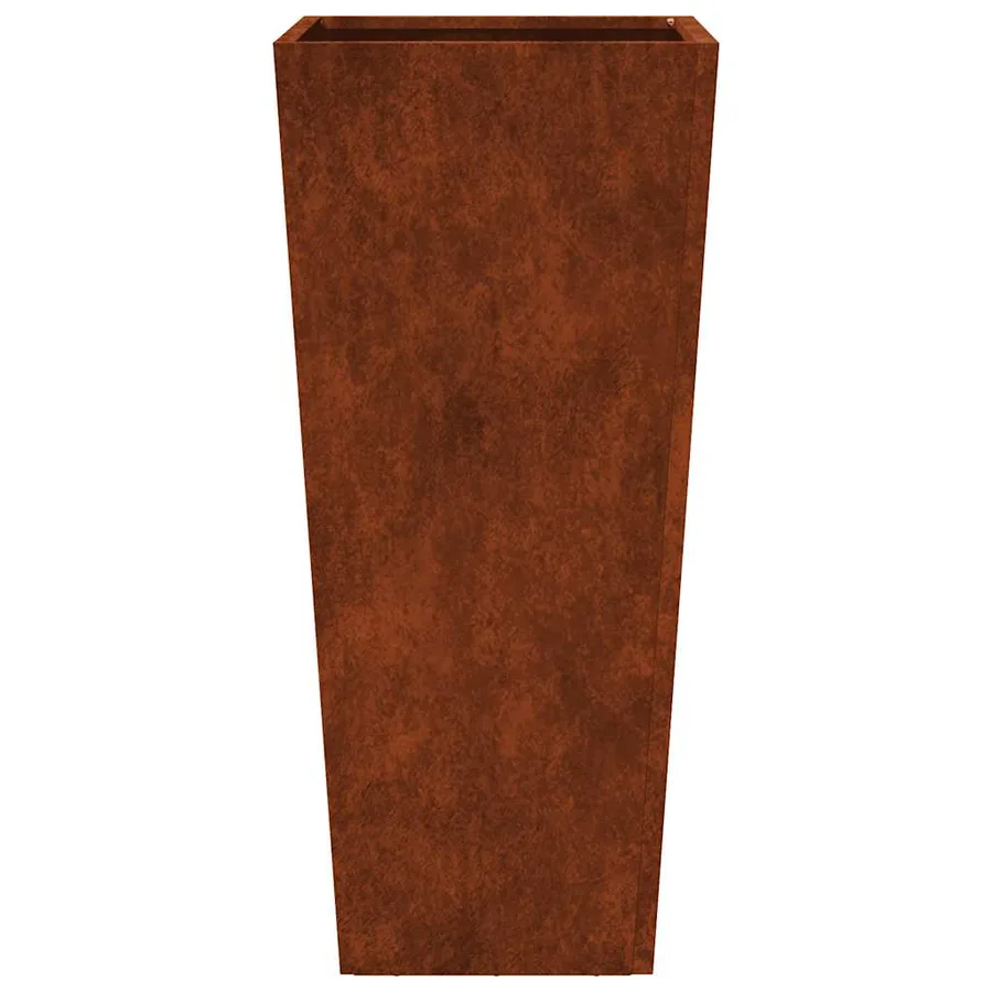 Jardinières 2 pcs 35x35x75 cm acier résistant aux intempéries - 7