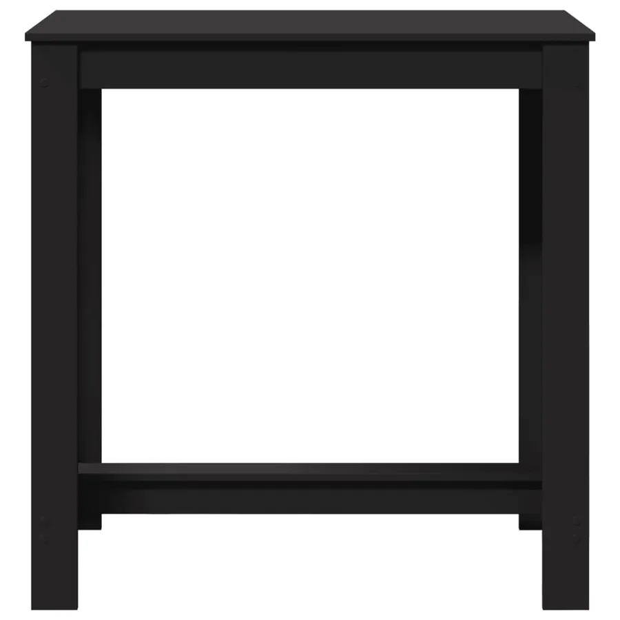 Table de bar noir 102x50x103,5 cm bois d'ingénierie - 4