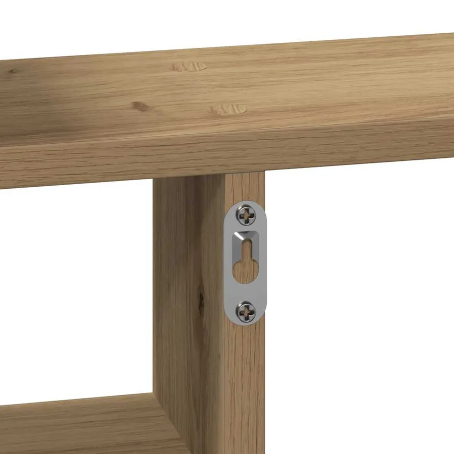 Étagères murales 2 pcs chêne artisanal bois d'ingénierie - 10