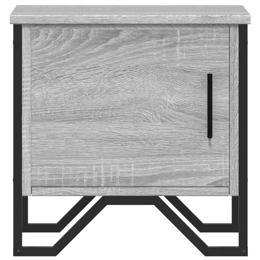 Table de chevet sonoma gris 40x30x40 cm bois d'ingénierie - 5