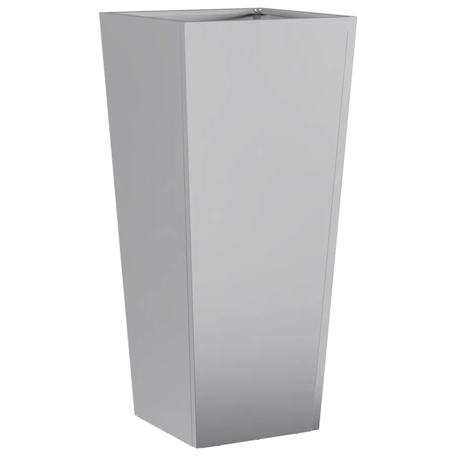 Jardinières 2 pcs 35x35x75 cm acier galvanisé - 8