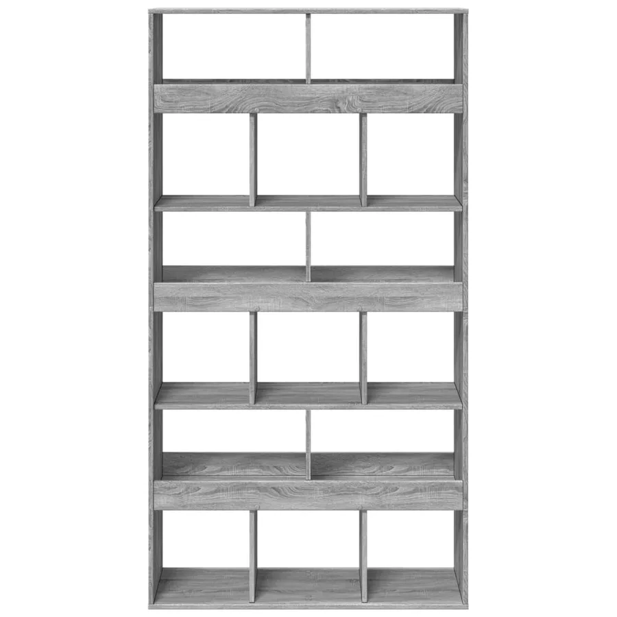 Bibliothèque sonoma gris 100x33x187,5 cm bois d'ingénierie - 4