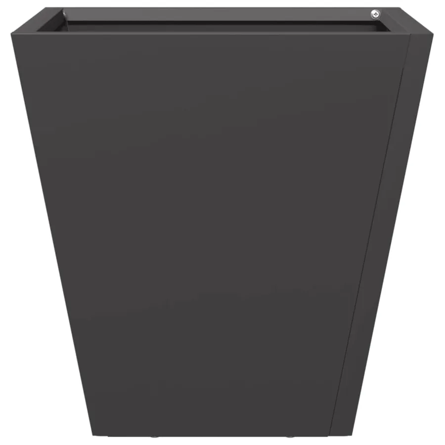 Jardinières 2 pcs noir 30x30x30 cm acier - 6