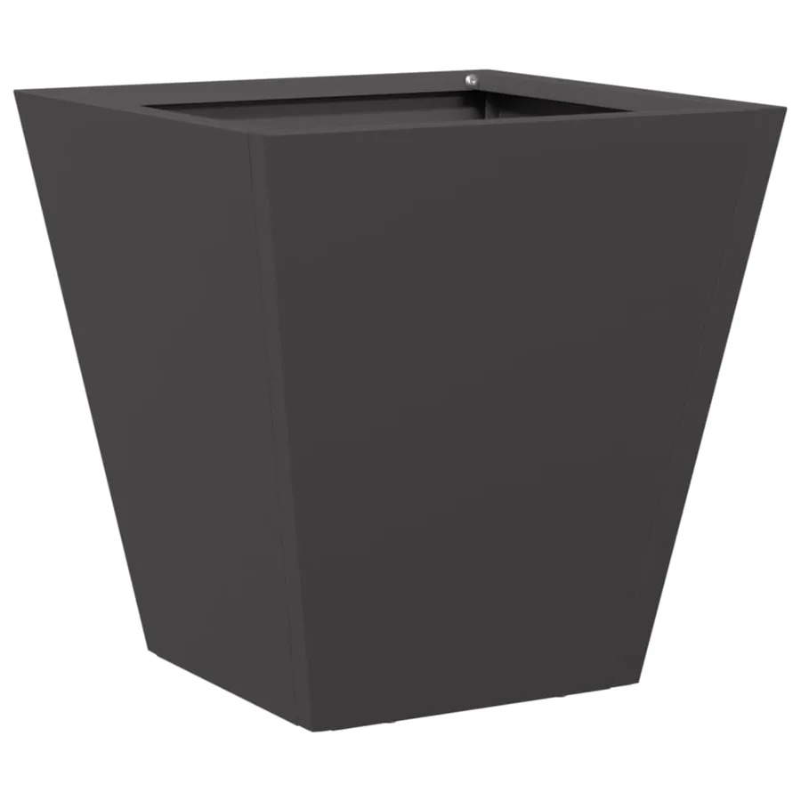 Jardinières 2 pcs noir 30x30x30 cm acier - 8