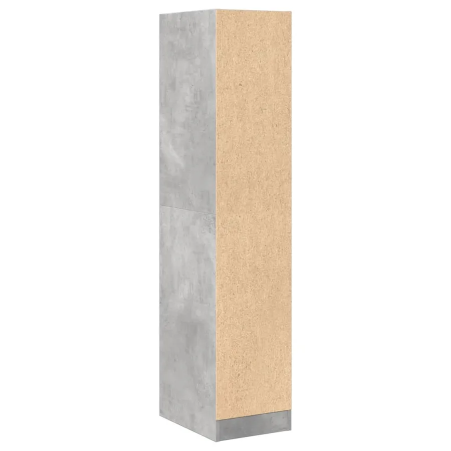 Armoire d'apothicaire gris béton 30x41x144,5 cm bois ingénierie - 6