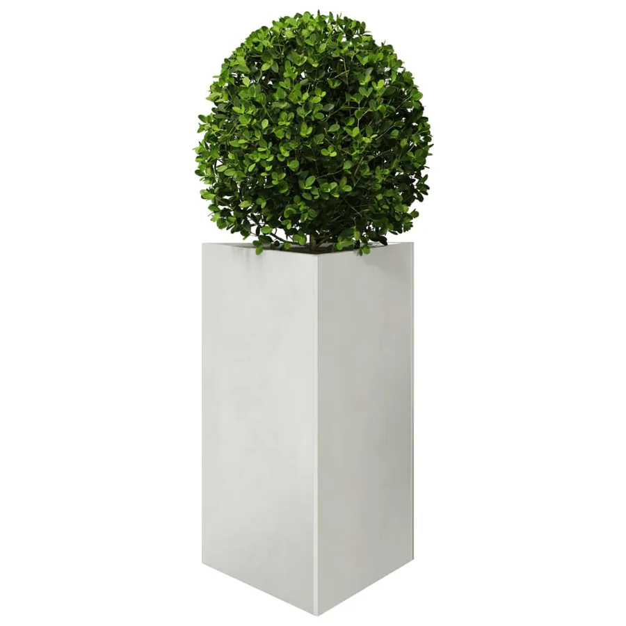 Jardinières 2 pcs triangulaire 50x43x75 cm acier inoxydable - 4