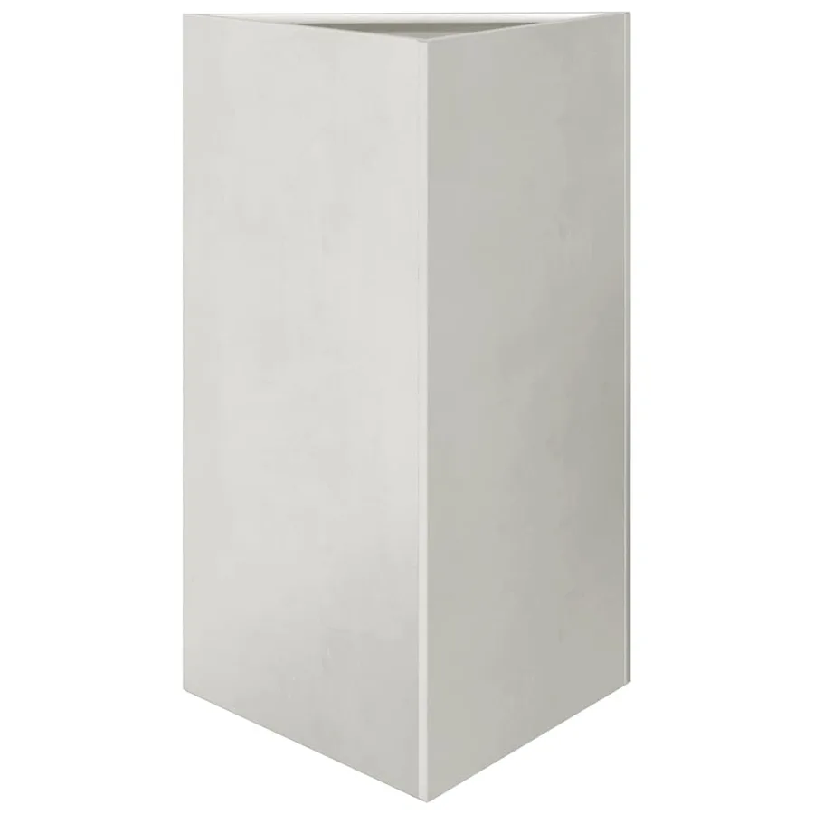 Jardinières 2 pcs triangulaire 50x43x75 cm acier inoxydable - 5