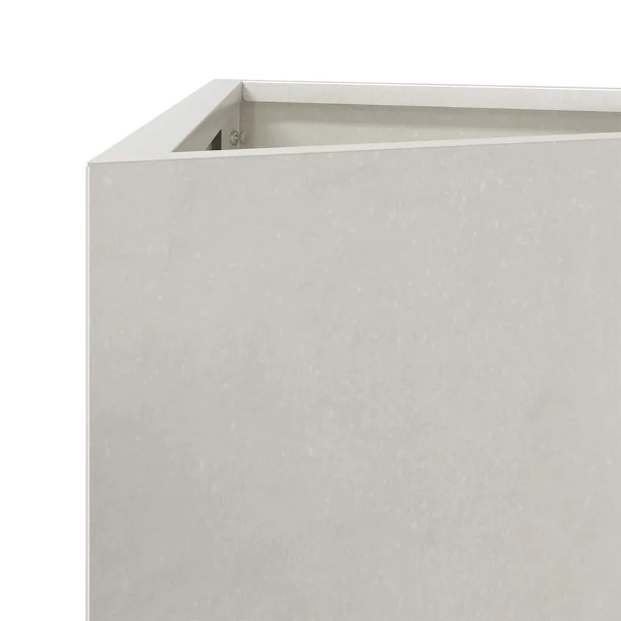 Jardinières 2 pcs triangulaire 50x43x75 cm acier inoxydable - 9
