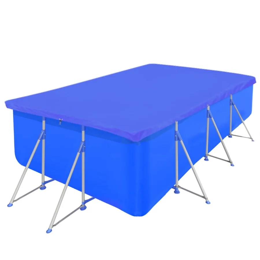vidXL Couverture de piscine PE Rectangulaire 90 g/sqm 400 x 207 cm - 2