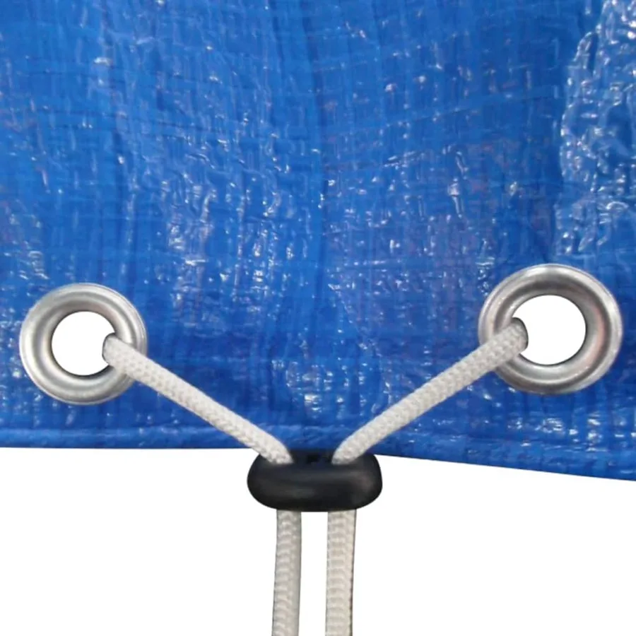 vidXL Couverture de piscine PE Rectangulaire 90 g/sqm 400 x 207 cm - 4