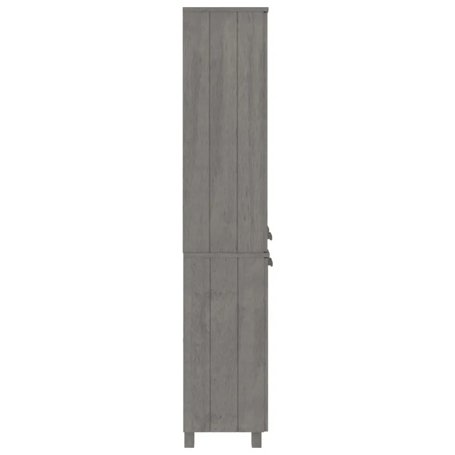 Buffet HAMAR Bois massif de pin Gris clair - 4