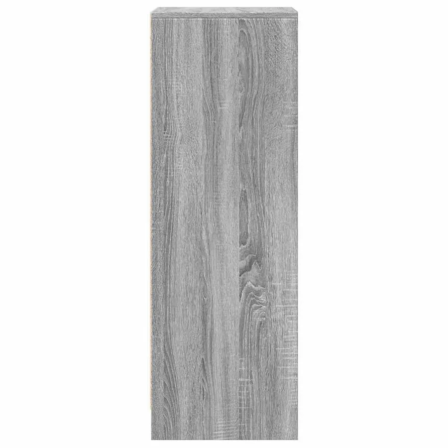 Buffet avec LED sonoma gris 42,5x34x100 cm bois d'ingénierie - 8